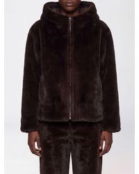 Ba&sh - Organic Cotton Faux-Fur Jacket With Zip Closure - Lyst