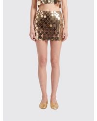 Rabanne - Sequin Mini Skirt - Lyst