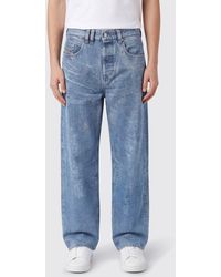 DIESEL - D-Macro Wide Leg Denim Jeans - Lyst