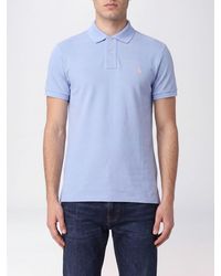 Polo Ralph Lauren - Short-Sleeved Cotton Polo Shirt With Embroidered Pony Logo - Lyst