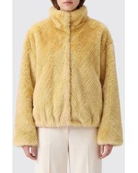 forte_forte - Faux-Fur Waistcoat With V-Neck - Lyst