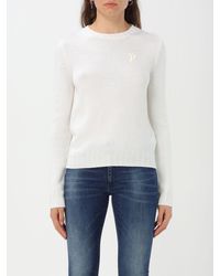 Dondup - Wool Sweater With Embroidered Monogram - Lyst