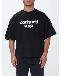 Carhartt - Front Logo Print Cotton T-Shirt - Lyst