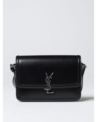 Saint Laurent Giant Bowling Bag in Soft Grained Leather - Black - Men