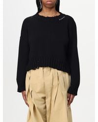 Marni - Jersey corto con efecto desgastado - Lyst