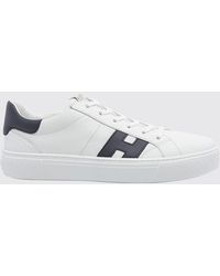 Hogan - Crosswind Smooth Calfskin Sneakers With H Logo - Lyst
