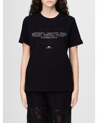 Elisabetta Franchi - Cotton Slogan T-Shirts - Lyst