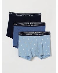 Polo Ralph Lauren - Set Of Three Stretch-Cotton Boxer Trunks With Logo Waistband - Lyst