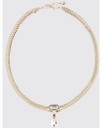 McQueen - Brass Necklace With - Lyst