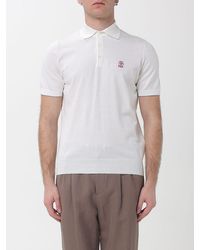 Brunello Cucinelli - Cotton Logo Polo Shirt - Lyst