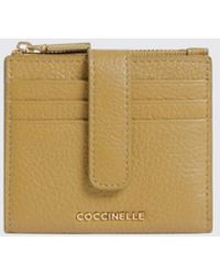 Coccinelle - Metallic Grained Leather Wallet - Lyst
