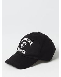 Alexander McQueen - Hat In Cotton With Embroidered Logo - Lyst