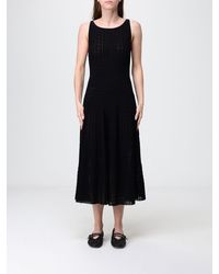 Antonino Valenti - Pleated Knit Off-The-Shoulder Midi Dress - Lyst