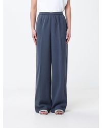Emporio Armani - Pinstriped Jersey Palazzo Trousers - Lyst