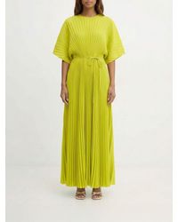 Twinset - Pleated Crêpe Long Dress - Lyst