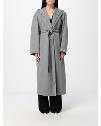 Sportmax - Hooded Long Robe Coat - Lyst