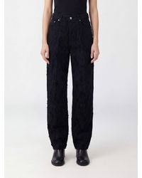 Haikure - Distressed Denim Wide-Leg Jeans - Lyst