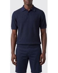 Kangra - Short-Sleeved Cotton Knit Polo Shirt With A Three-Button Placket - Lyst