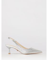 Twentyfourhaitch - Phuket Satin Slingbacks With Rhinestones - Lyst