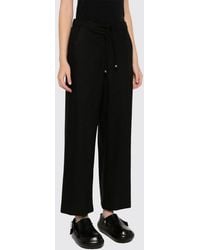 Max Mara - Wide-Leg Pure Wool Trousers With Drawstring Waist - Lyst