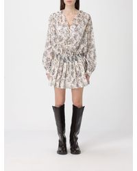 Golden Goose - Printed Cotton Mini Dress - Lyst