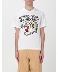 KENZO - T-shirt Tiger Paris in cotone - Lyst