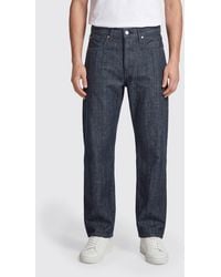 Levi's - Tab Straight Fit Cotton Denim Jeans With A Five-Pocket Design - Lyst