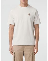 Burberry - Crewneck Cotton T-Shirt With Equestrian Knight Logo - Lyst
