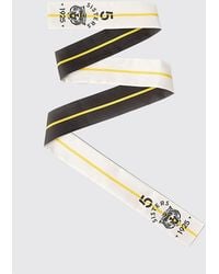 Fendi - Silk Bandeau Scarf With An All-Over Graphic Logo Print - Lyst