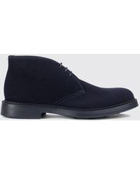 Doucal's - Suede Leather Chukka Boots With Rubber Sole - Lyst