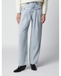 Isabel Marant - Iniza High-Waisted Wide-Leg Denim Jeans - Lyst