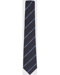 Gucci - Regimental Striped Silk Tie With Horsebit Detail - Lyst