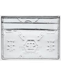 Philipp Plein - Laminated Calf Leather Pp Card Holder - Lyst