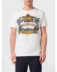 Billionaire - Cotton T-Shirt With Graphic Print And Hexagon Logo - Lyst