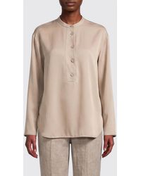 Emporio Armani - Classic Crêpe Shirt - Lyst
