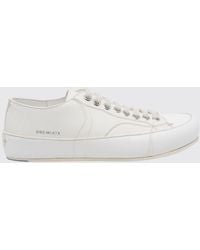 Premiata - Low Top Smooth Calfskin Leather Trainers With A Laminated Side Logo - Lyst