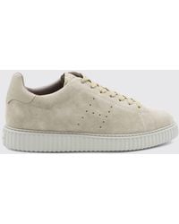 Hogan - H-Stripes Suede Sneakers With Perforated H Logo - Lyst