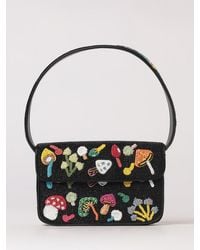 STAUD - Tommy Satin Bag With Embroidered Beads - Lyst