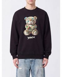 Barrow - Relaxed Fit Cotton Sweatshirt With Teddy Bear Print - Lyst