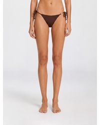 DIESEL - Slim Fit Polyamide Bikini Bottoms With Adjustable Side Ties - Lyst