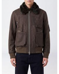 SACAI X CARHARTT WIP - Wool Bomber Jacket With Fur Collar - Lyst