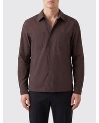 Herno - Recycled Ripstop Nylon Shirt Jacket With French Collar - Lyst
