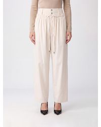 Isabel Marant - High-Waisted Wide-Leg Trousers With Drawstring - Lyst