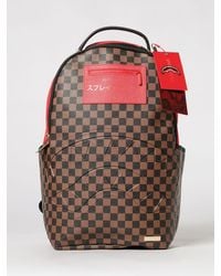 Sprayground - Saffiano Coated Cotton Check Backpack - Lyst