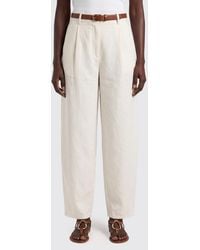 Alysi - Barrel Fit Silk Trousers - Lyst
