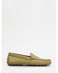Tod's - Suede Driver Loafers - Lyst