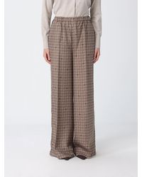 Max Mara - Printed Silk Palazzo Trousers - Lyst