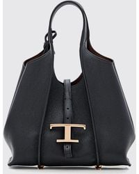 Tod's - Mini T Timeless Leather Shopping Bag - Lyst