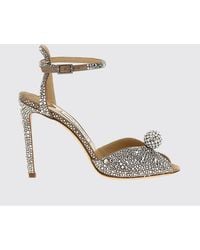 Jimmy Choo - Sacora Crystal-Embellished Velvet High-Heeled Sandals - Lyst