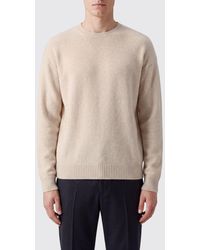 Laneus - Cashmere And Silk Crewneck Jumper With Dropped Shoulders - Lyst